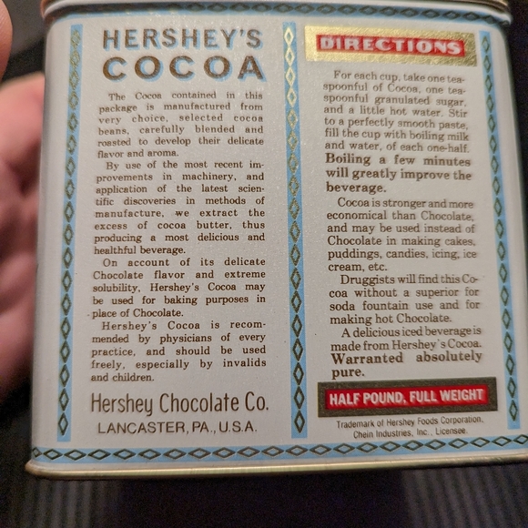 Vintage Hershey's cocoa tin - Picture 3 of 5